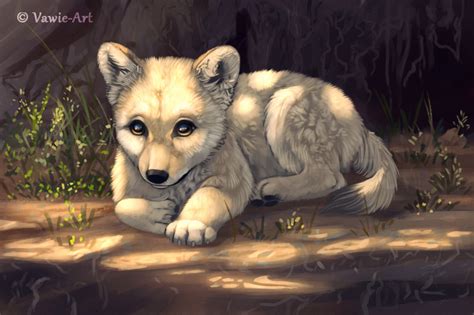 Wolf Pup 2 by Vawie-Art on DeviantArt | Wolf pup, Baby wolves, Animated animals