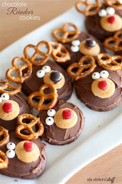 Chocolate Reindeer Cookies | Six Sisters' Stuff