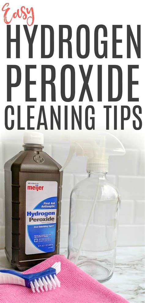 Hydrogen Peroxide Tricks That Will Change The Way You Clean | Cleaning hacks, Cleaning, Deep ...