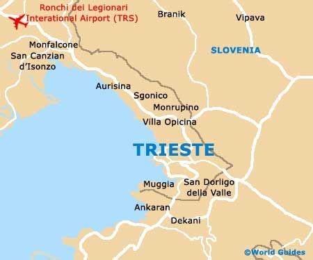 Trieste Italy Map | Trieste Tourist Information and Tourism