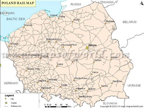 Rail Map Of Poland