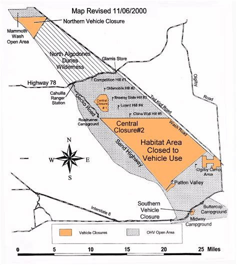 Glamis Sand Dunes -- BLM Flyer on Glamis Dune Closure -- 06 NOV 2000