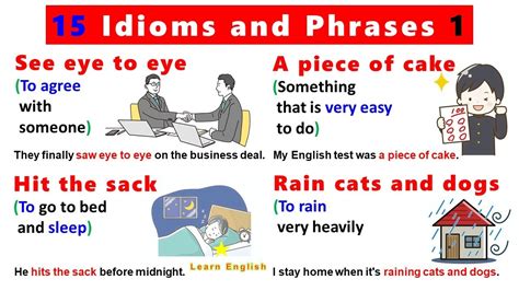 Idioms With Pictures And Meanings