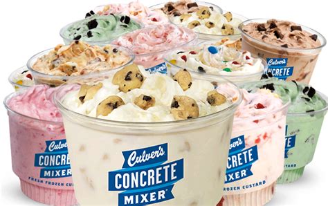 an assortment of ice creams and desserts in plastic cups on a white background