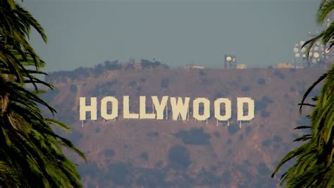 Hollywood Hills Sign Stock Footage Video - Shutterstock