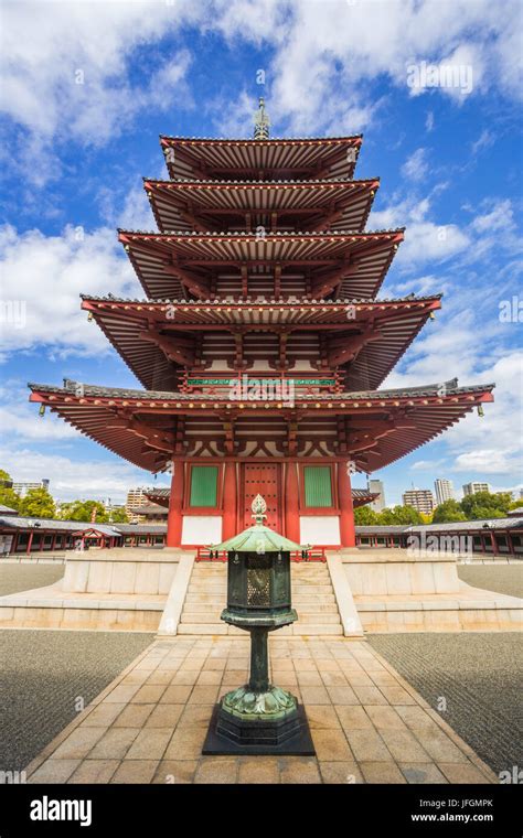 Japan, Kansai, Osaka City, Shitennoji Temple Stock Photo - Alamy