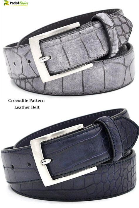 Crocodile Pattern Leather Belt in 2019 | Mens grey belt, Mens belts ...