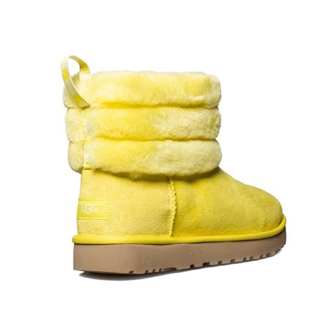 UGG Fluff Mini Quilted MRT Yellow Boots - Women's – MyCozyBoots