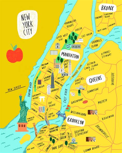 New York City On Map