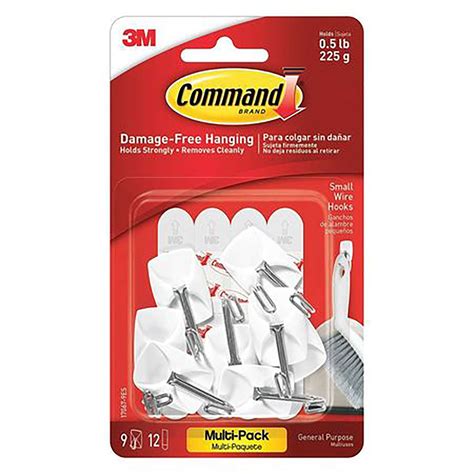 3M Command Small Plastic Wire Hooks 1-5/8 in. L 9 pk - Ace Hardware