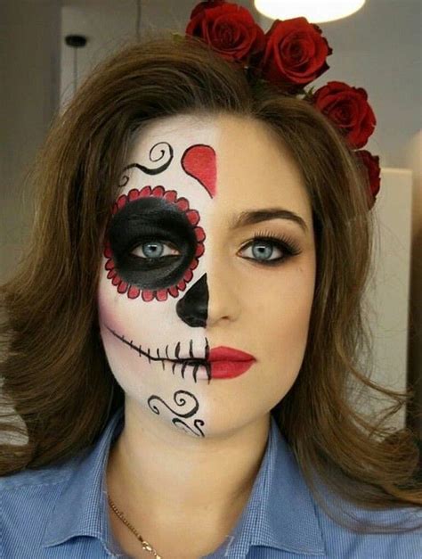 Maquillajr dia de muertos | Maquillaje de calavera mujer, Maquillaje día de los muertos ...