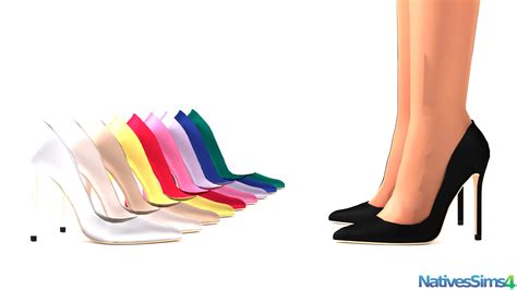 a woman's legs with high heels and multiple colors of shoes on the bottom