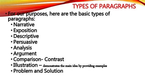 Paragraph length and structure