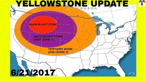 Instant Death Zone Kill Zone Yellowstone Volcano Eruption Map