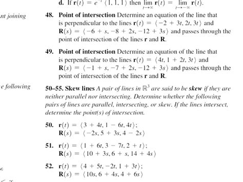 Solved Point of intersection Determine an equation of the | Chegg.com