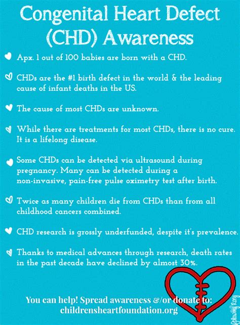 CHD Awareness - Are you CHD Aware? Quick facts about congenital heart ...