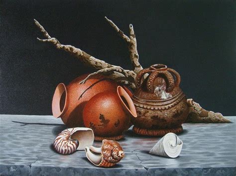 Traditional Fijian Potteries Painting by Pravin Sen - Fine Art America