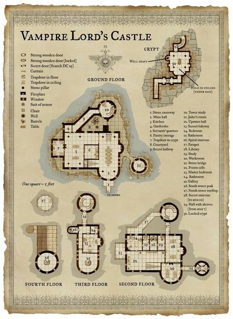 Pin by Thomas Ladner on Floor Plans | Dungeon maps, Pathfinder maps, Vampire castle