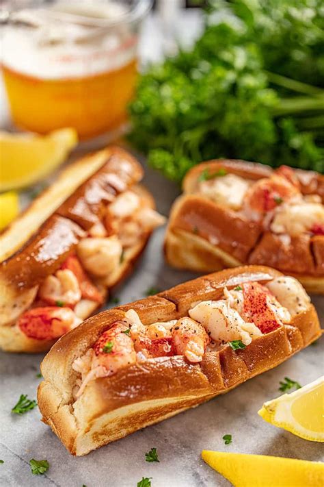 Brown Butter Lobster Rolls - The Stay At Home Chef