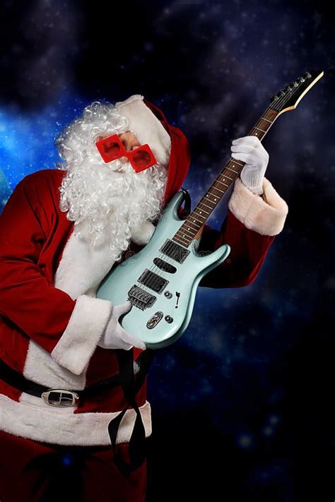 Musical santa stock image. Image of music, holiday, happiness - 12140799