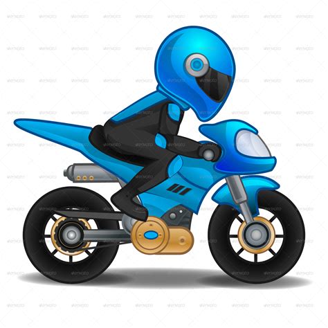 Download Motorcycle Cartoon Pics - Motorbike Sprite With Transparent ...