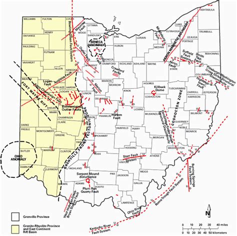 Ohio Fault Lines Map | secretmuseum