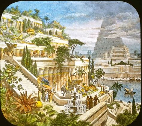 The Hanging Gardens of Babylon | Fantasy landscape, Fantasy art ...