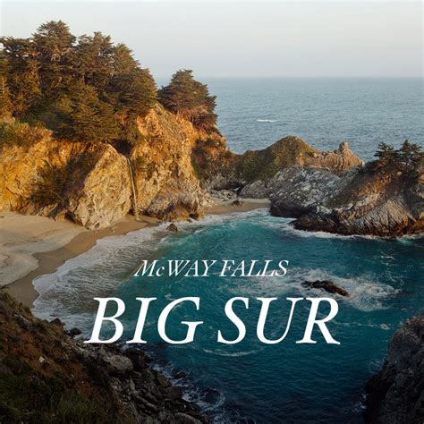 McWay Falls Big Sur California - Julia Pfeiffer Burns State Park