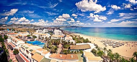 Aerial view on Ibiza beach stock photo. Image of landscape - 18262526