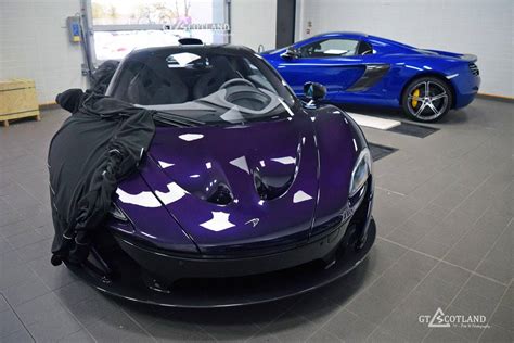 Purple MSO McLaren P1 Arrives in Scotland - GTspirit