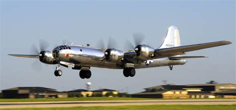 B-29 Superfortress ‘Doc’ during her first post-restoration flight on July 17th, 2016, at ...