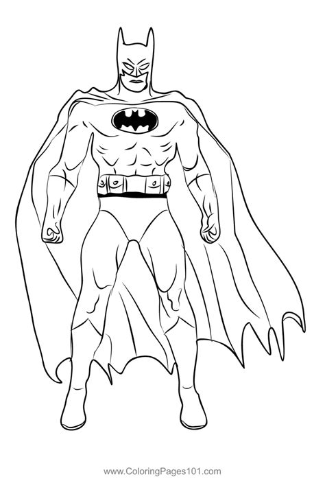 Batman 1 Coloring Page for Kids - Free Batman Printable Coloring Pages ...