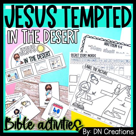 Jesus Tempted in Desert Bible Activities l Stories of Jesus | Made By Teachers