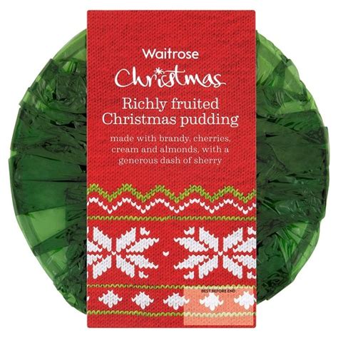 Richly Fruited Christmas Pudding Waitrose at Ocado | Design | Packaging ...