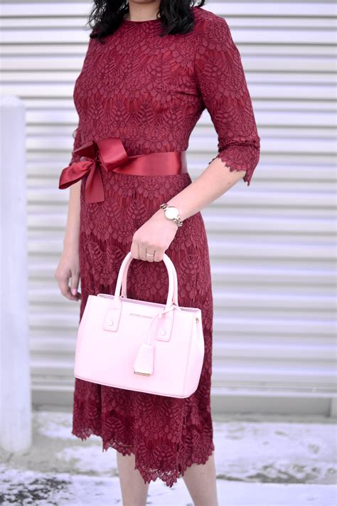 Cranberry Lace Dress - SimplyChristianne