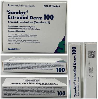 (Approval lapsed) SANDOZ ESTRADIOL DERM 100 estradiol hemihydrate ...