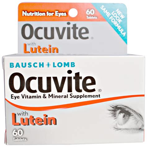 Herbs and Natural Medicines : Ocuvite with Lutein 60 Tablets