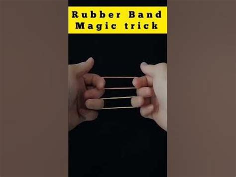 Easy Rubber Band Magic Trick #shorts #viral #magictrick | Magic tricks ...