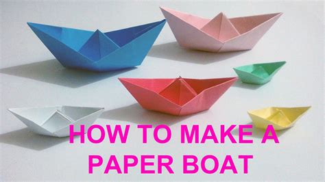 How To Make A Simple Paper Boat, PAPER CRAFT BOAT