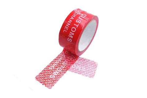 Red Tamper Evident Sealing Warranty VOID OPEN Tape Transfer Security Seal Tape