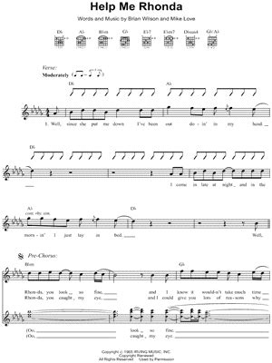 "Help Me Rhonda" Sheet Music - 9 Arrangements Available Instantly - Musicnotes