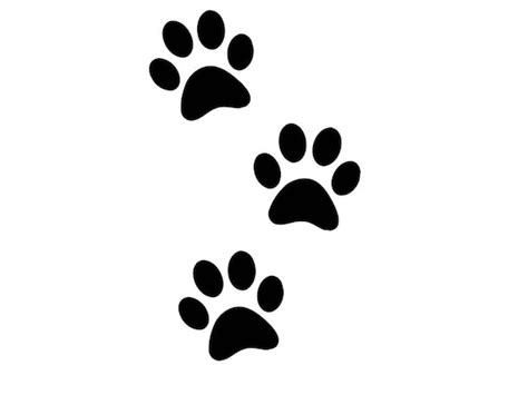 Free Clipart Dog Paw Prints