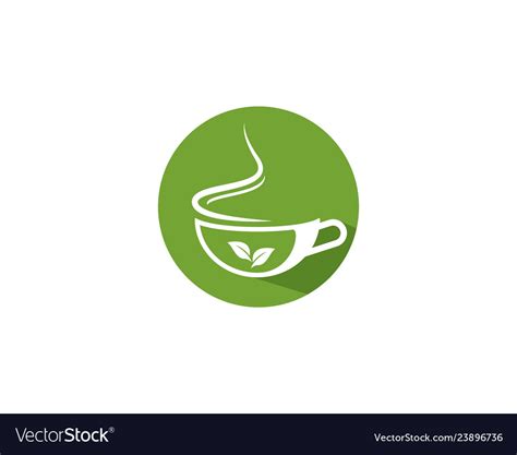 Green tea logo Royalty Free Vector Image - VectorStock