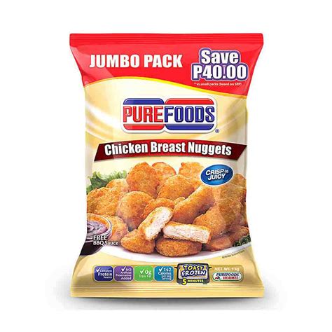 Buy Purefoods Chicken Breast Nuggets 1KG | All Day Supermarket