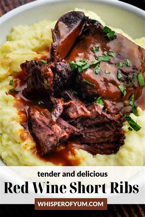 Red Wine Short Ribs | Recipe | Short ribs, Best short rib recipe ...