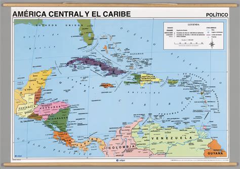 America Central y El Caribe -- Politico. - David Rumsey Historical Map ...