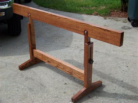 Adjustable Sawhorse - by Lori @ LumberJocks.com ~ woodworking community | Adjustable sawhorse ...