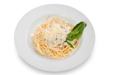 Spaghetti with cheese stock photo. Image of restaurant - 12765784