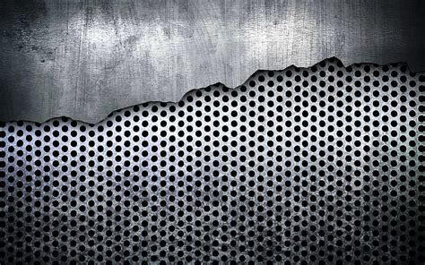 Metal dotted texture, creative, metal grid, gray metal background, metal textures, HD wallpaper ...