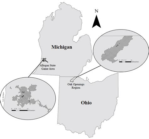 Ohio And Michigan Map | Time Zones Map